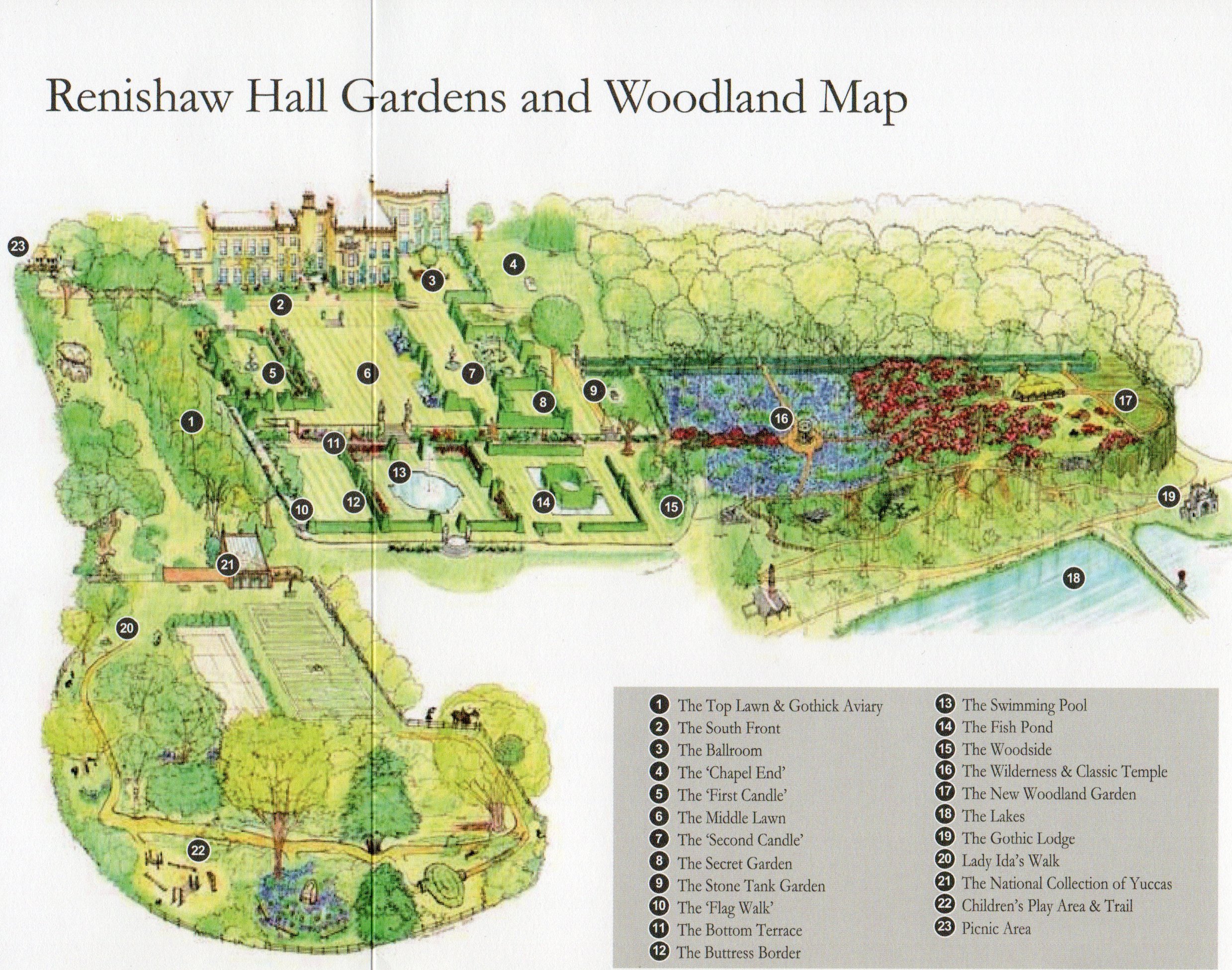 renishaw-gardens-map
